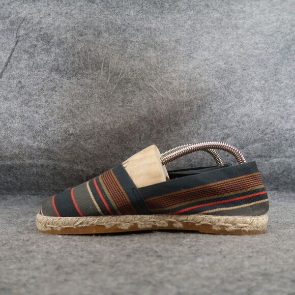 Espadrille Flats Womens 39 Slip On Boho Stripe Fabric Artisanat Francais Loafer - Picture 3 of 12